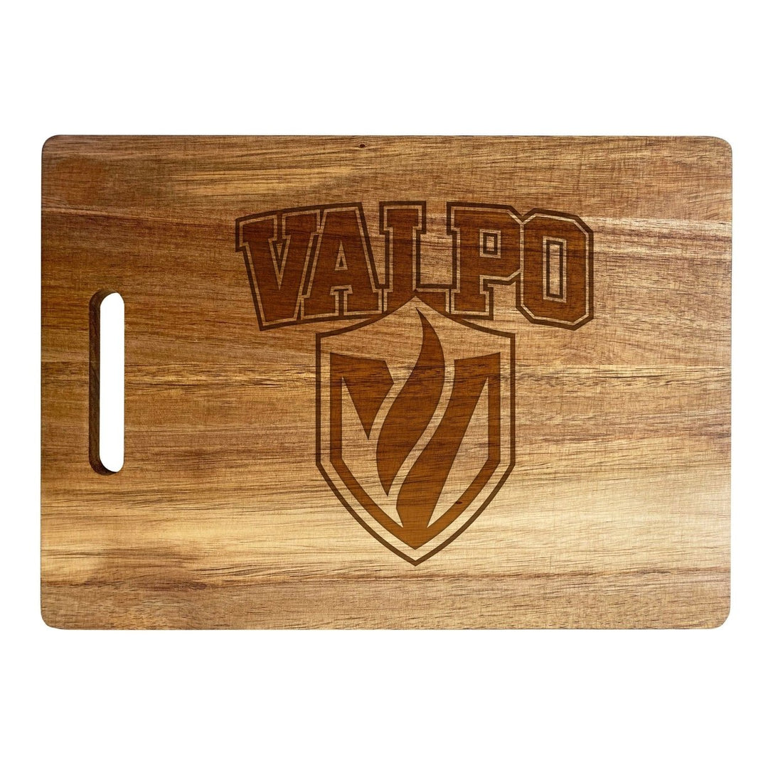 Valparaiso University Classic Acacia Wood Cutting Board - Small Corner Logo Image 2