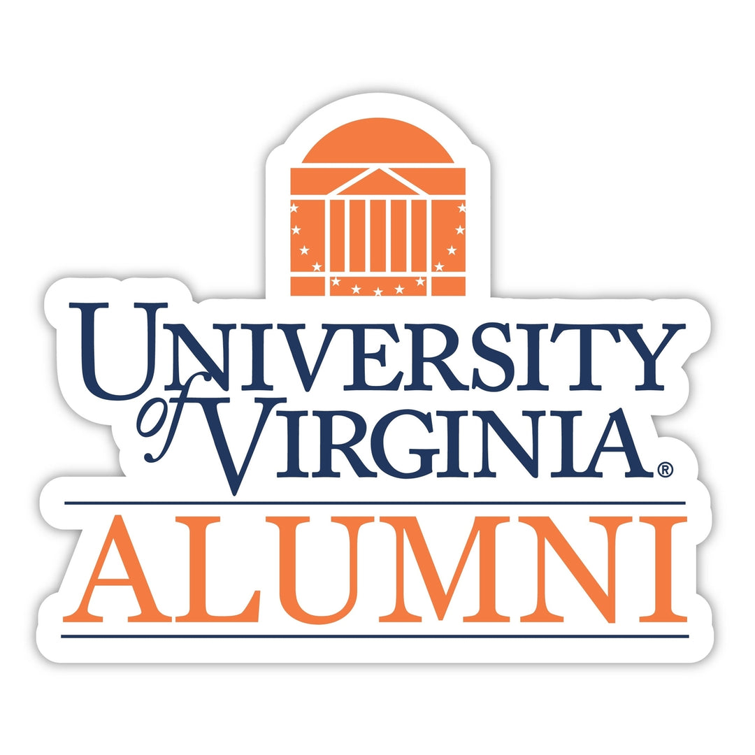 Virginia Cavaliers 4-Inch Alumni 4-Pack NCAA Vinyl Sticker - Durable School Spirit Decal Image 1