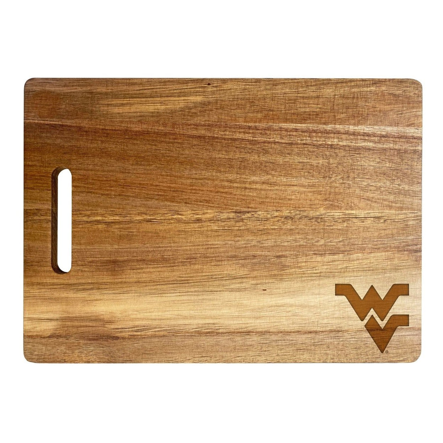 West Virginia Mountaineers Engraved Wooden Cutting Board 10" x 14" Acacia Wood Image 1