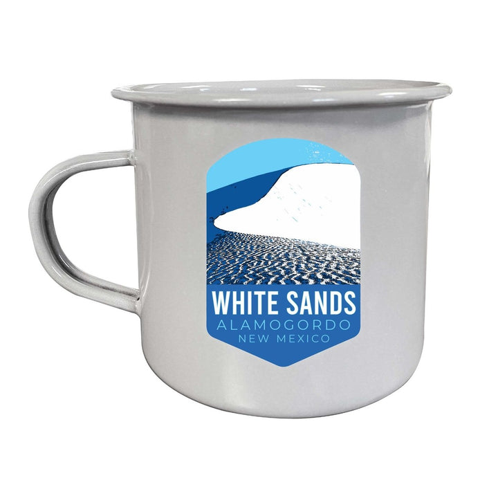 White Sands Alamogordo Mexico 16 oz Gray Tin Camper Mug Choice of Design Image 1