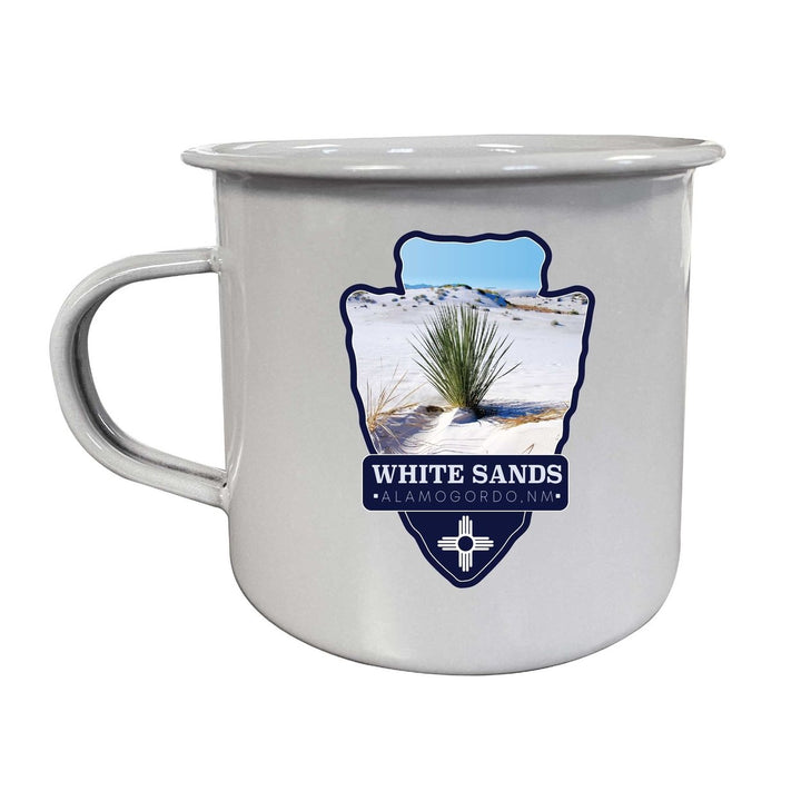 White Sands Alamogordo Mexico 16 oz Gray Tin Camper Mug Choice of Design Image 1