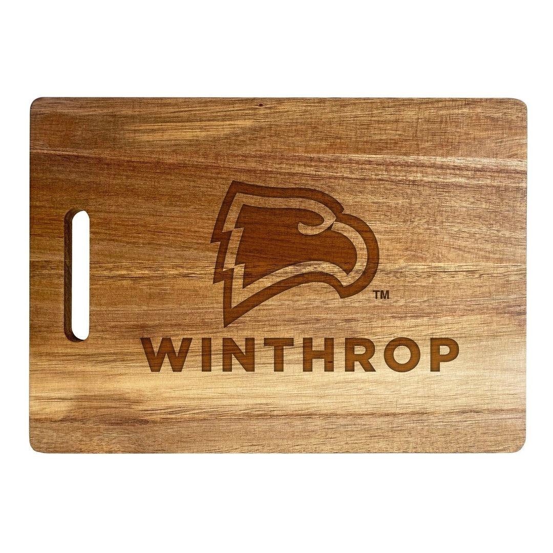 Winthrop University Classic Acacia Wood Cutting Board - Small Corner Logo Image 2