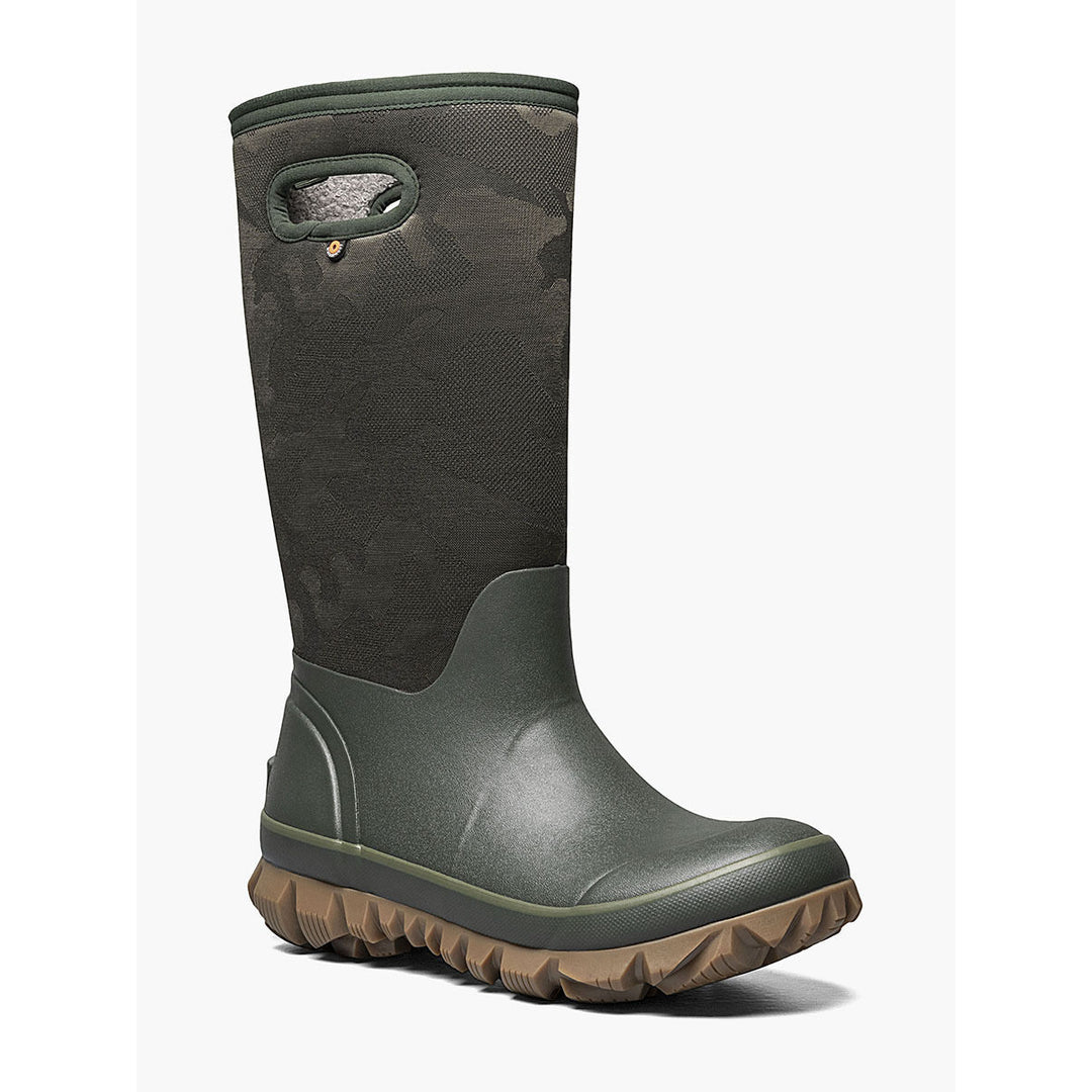 BOGS Women's Whiteout Waterproof Pull On Snow Boots Dark Green Tonal Camo - 72694-301  Dark Green Image 1