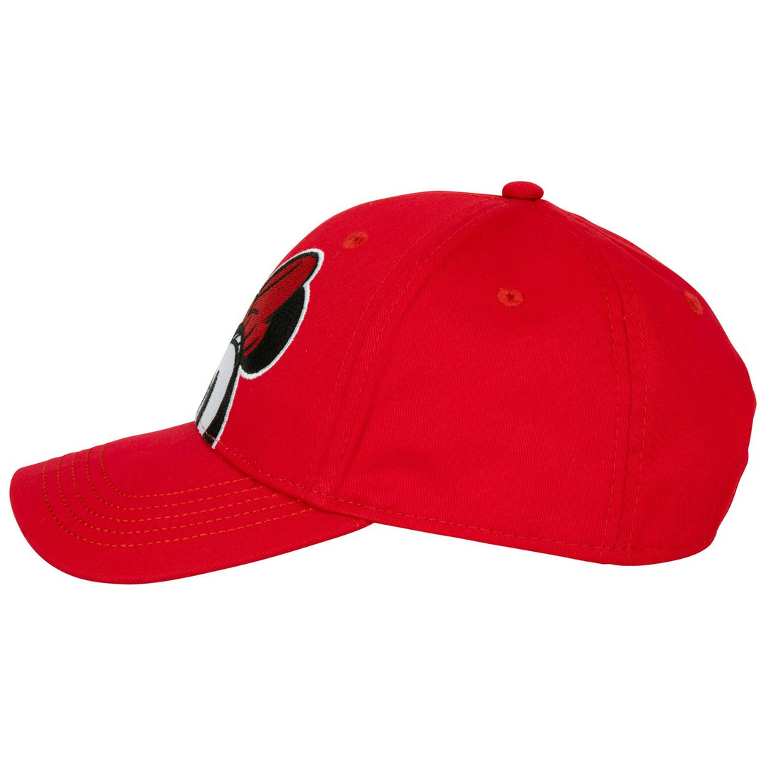 Minnie Mouse Peeking Red Colorway Youth Cap Image 3