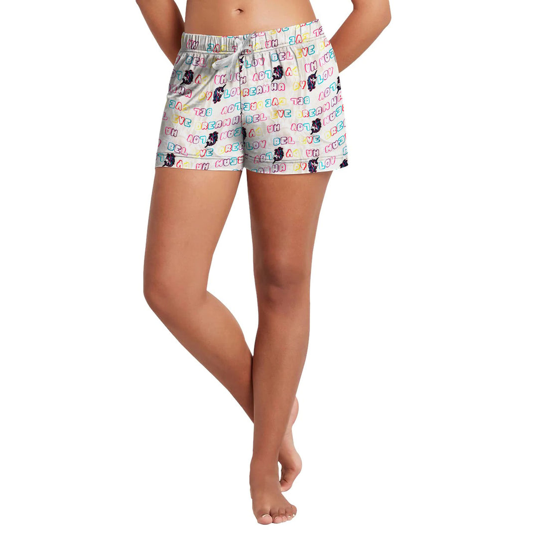 Womens Super Soft Lightweight Fun Printed Comfy Lounge Bottom Pajama Shorts W/ Drawstring Image 8
