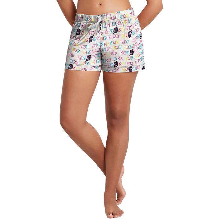 2-Pack Womens Comfy Lightweight Fun Printed Pajama Shorts with Drawstring Image 8