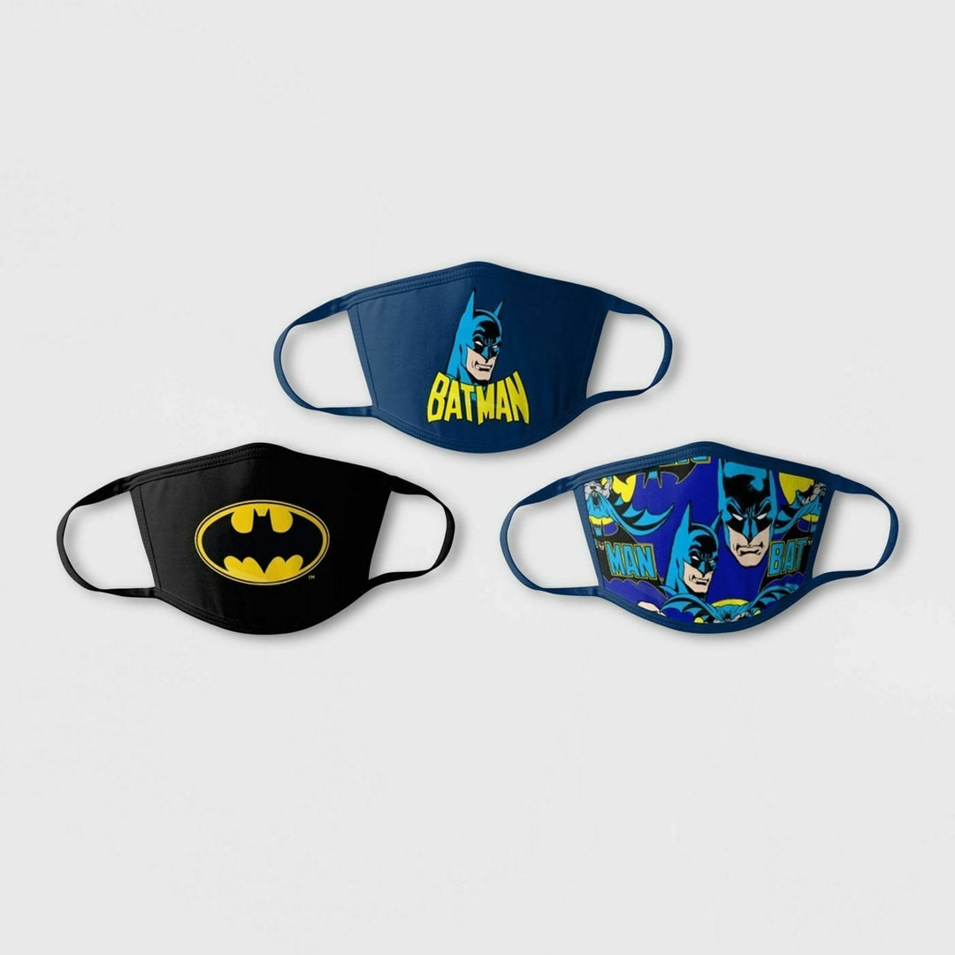 3-Pack: Childrens Seamless Reusable Washable Breathable Character Face Mask Bandana Image 4