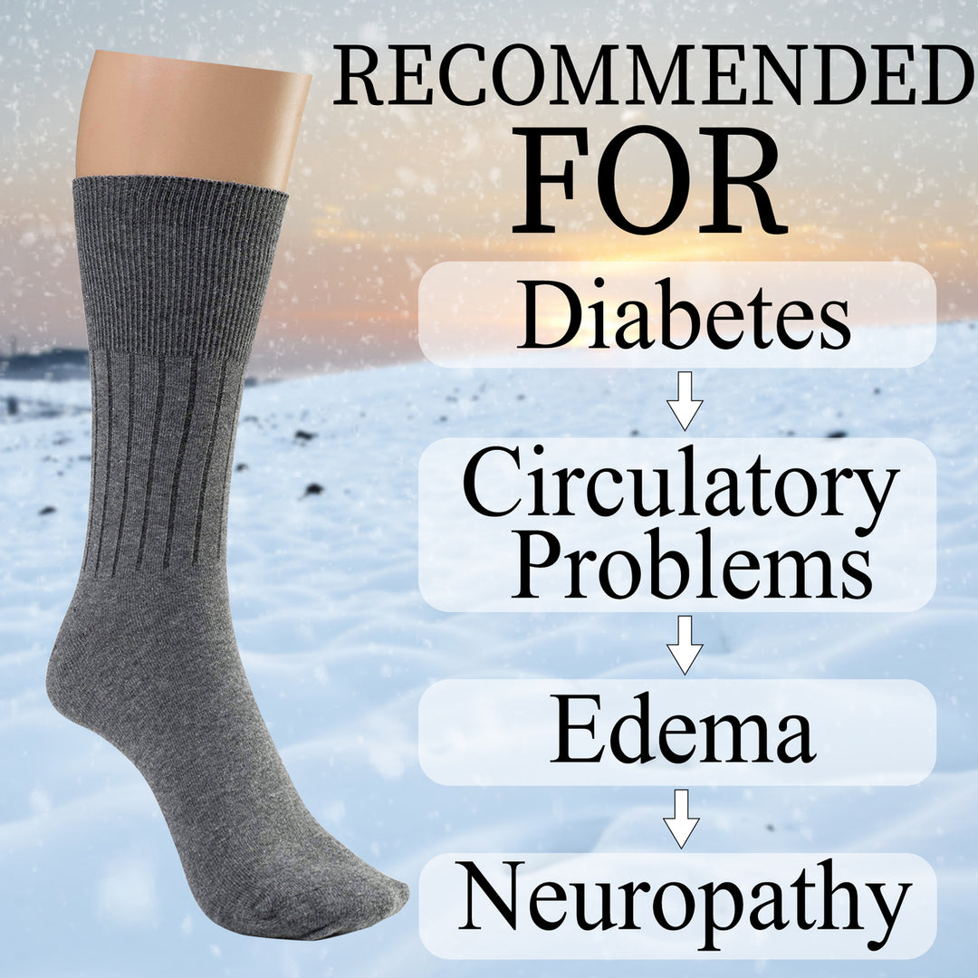 12-Pairs: Physician Approved Non-Binding Diabetic Circulatory Comfortable Moisture Wicking Dress Socks Image 4