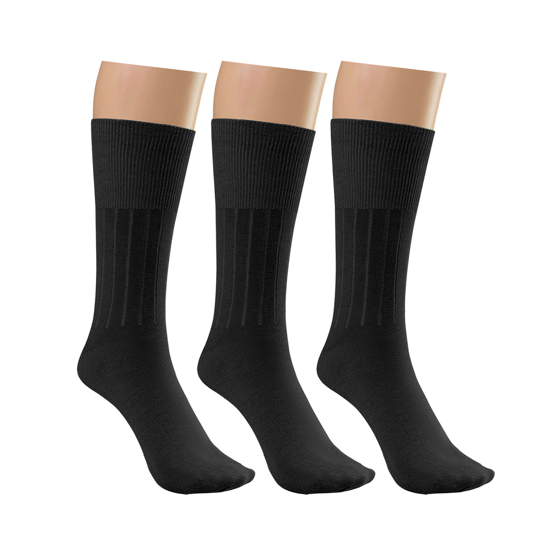 12-Pairs: Physician Approved Non-Binding Diabetic Circulatory Comfortable Moisture Wicking Dress Socks Image 8