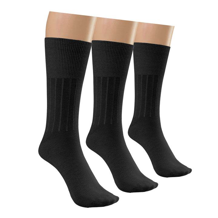 12-Pairs: Physician Approved Non-Binding Diabetic Circulatory Comfortable Moisture Wicking Dress Socks Image 10