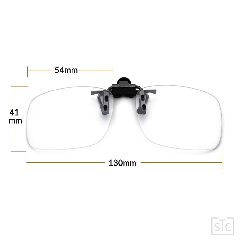 Clip-on Flip Up Rimless Magnifying, Suitable for Reading Glasses, Clip onto Over Eyeglasses Image 2