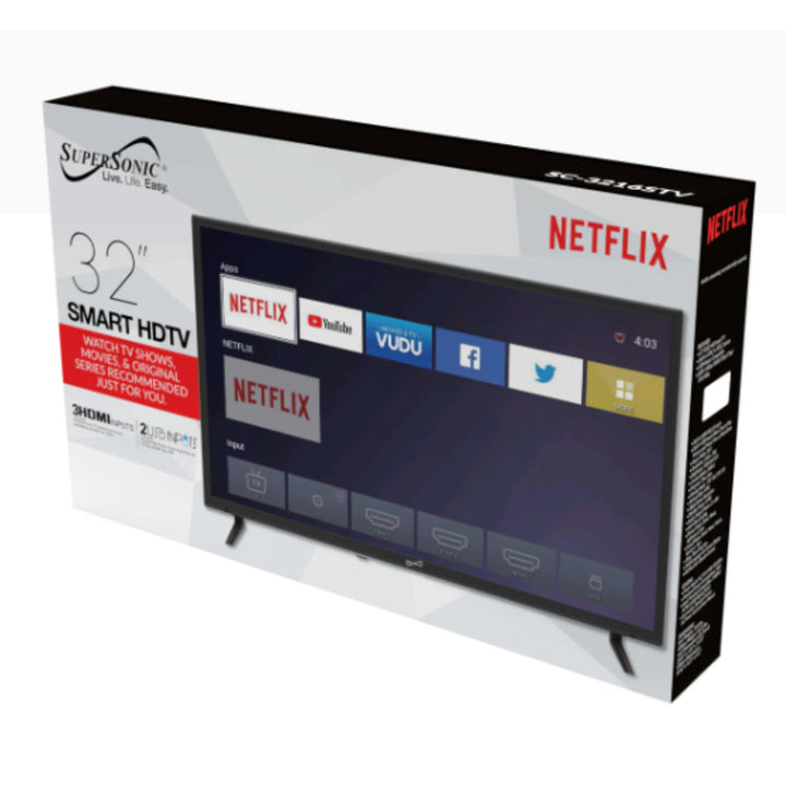 32" Smart HDTV 1080p Widescreen LED with USB and HDMI Inputs (SC-3216STV) Image 8