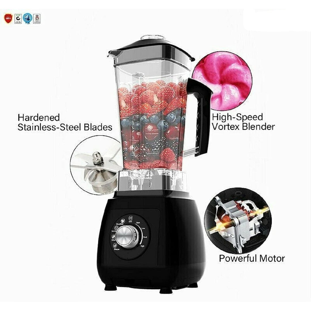 Professional Blender Electric Blenders Countertop Soup Smoothie Shake Mixer Food Blend Grind 2000Watt Image 4