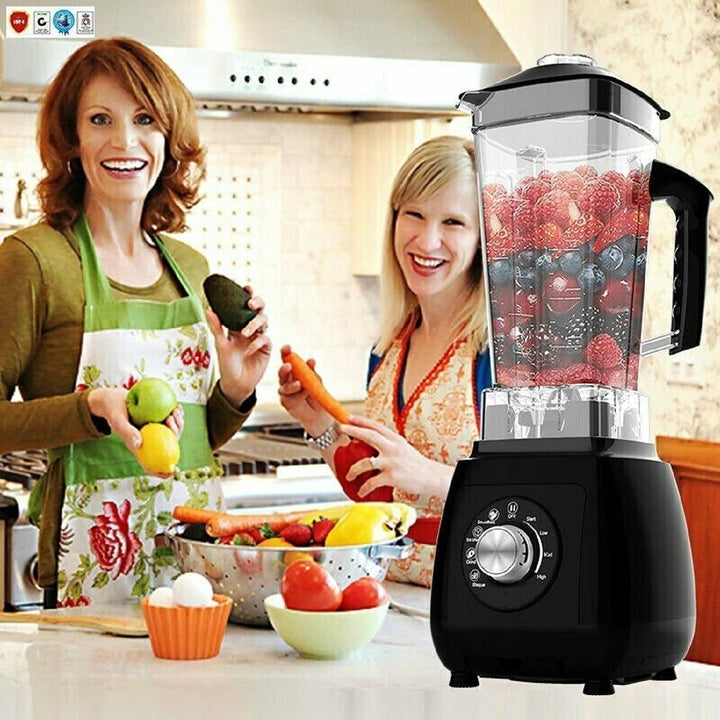 Professional Blender Electric Blenders Countertop Soup Smoothie Shake Mixer Food Blend Grind 2000Watt Image 10