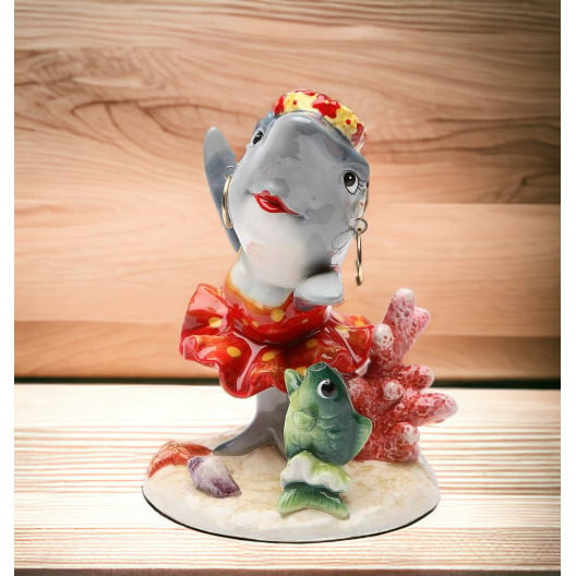 Ceramic Dancing Shark Figurine 4.75 Inch Gift for Shark Image 2