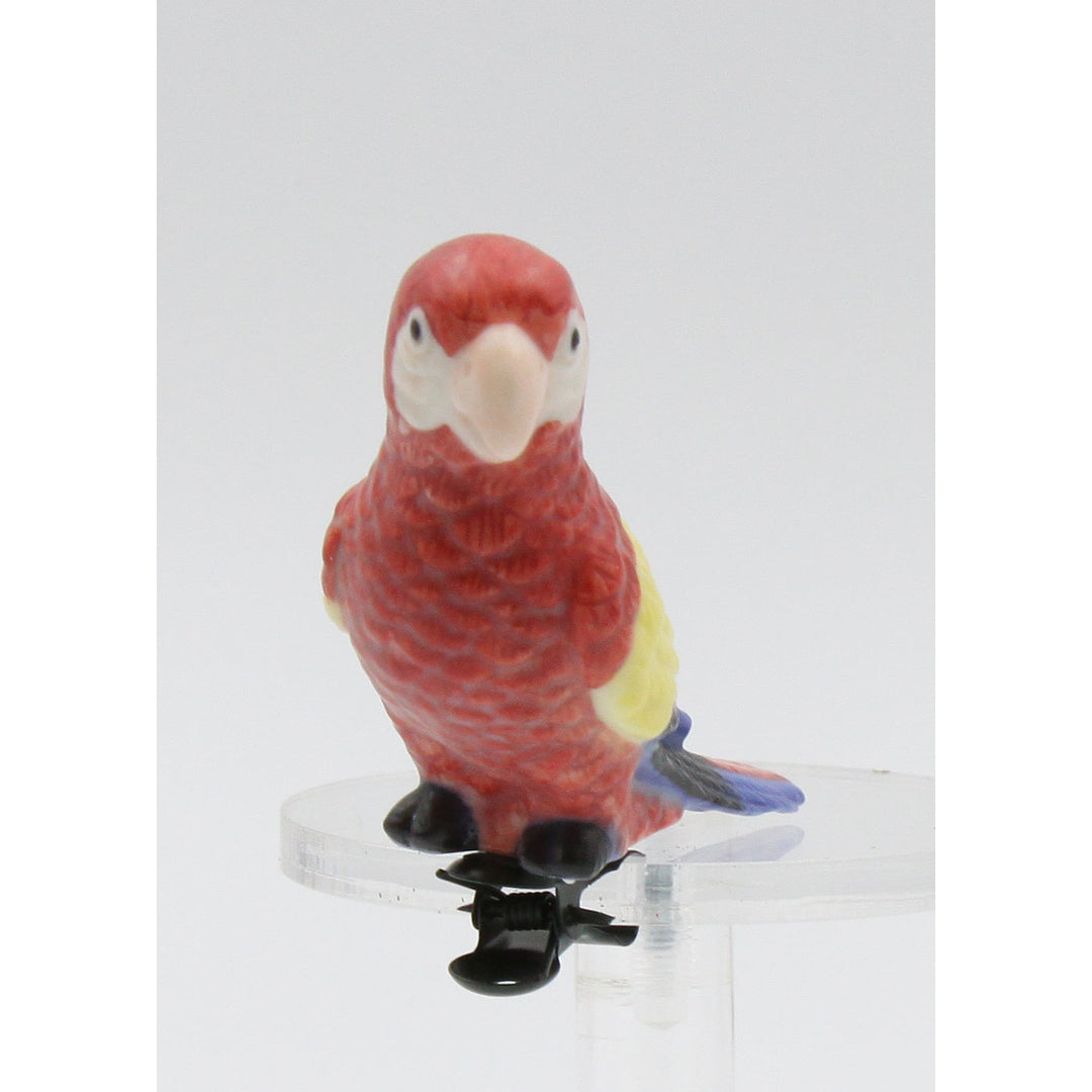 Ceramic Parrot Clip-on Size 3.25x1.25x2.375 inches Image 2