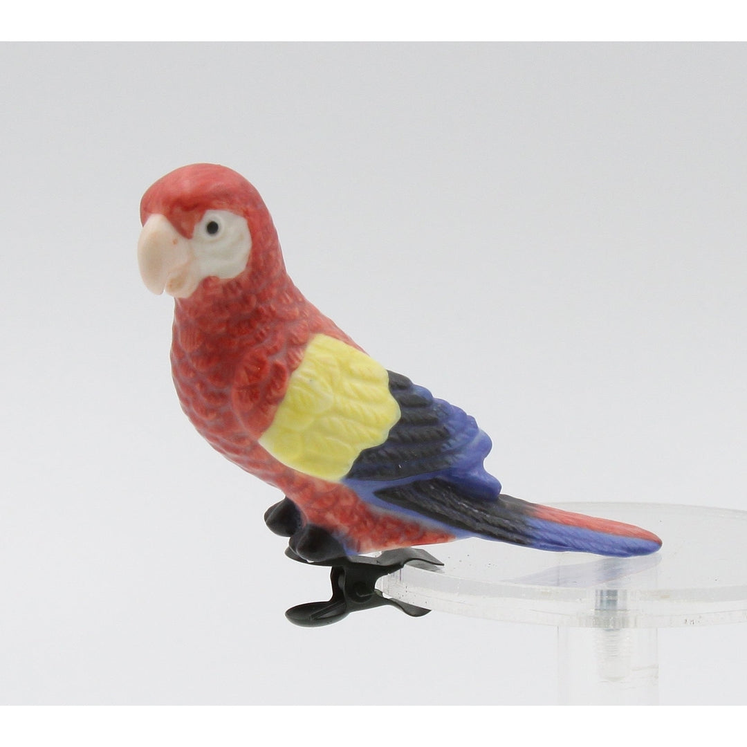 Ceramic Parrot Clip-on Size 3.25x1.25x2.375 inches Image 6