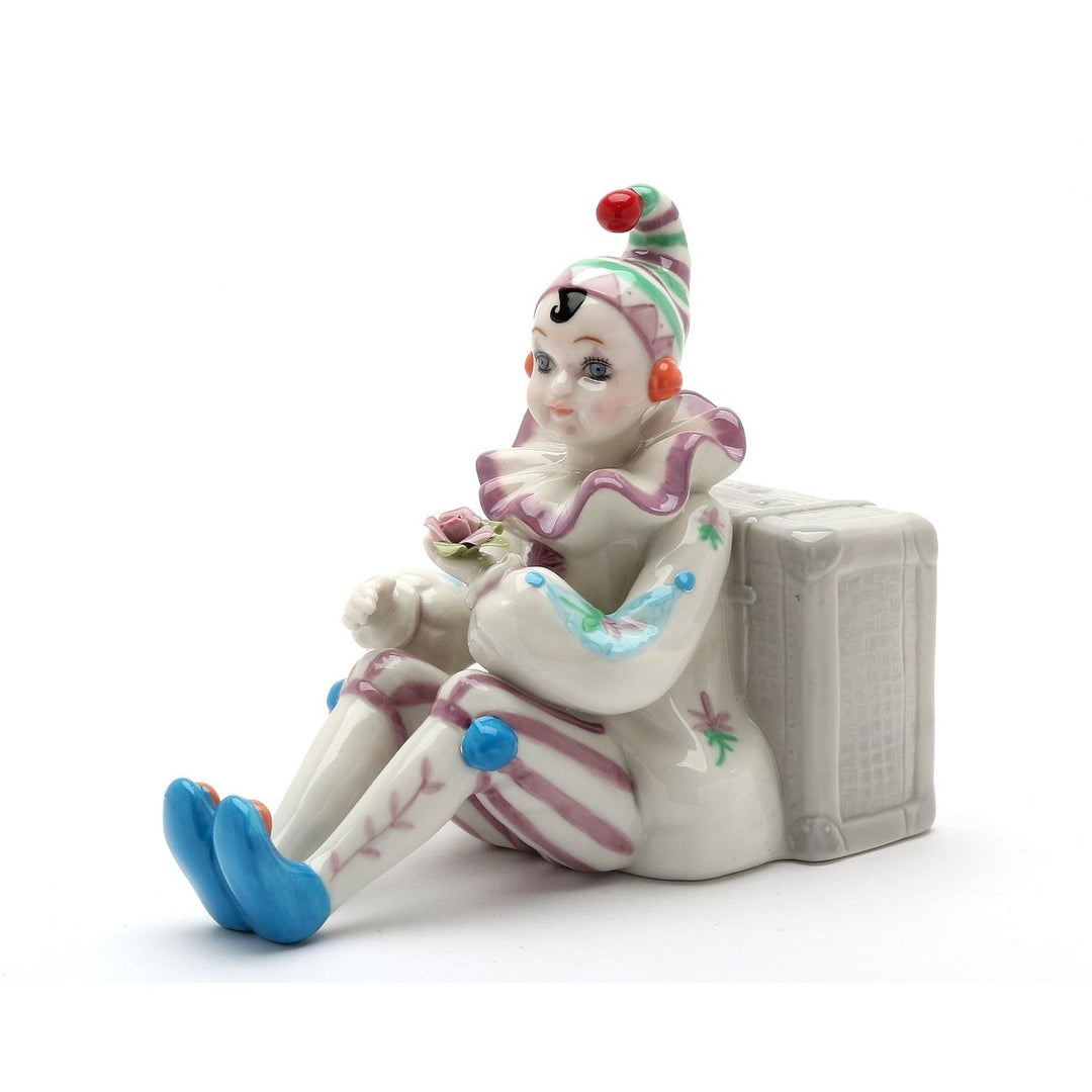 Ceramic Clown Music Box 6.25" Circus Decor Home Accent Image 3