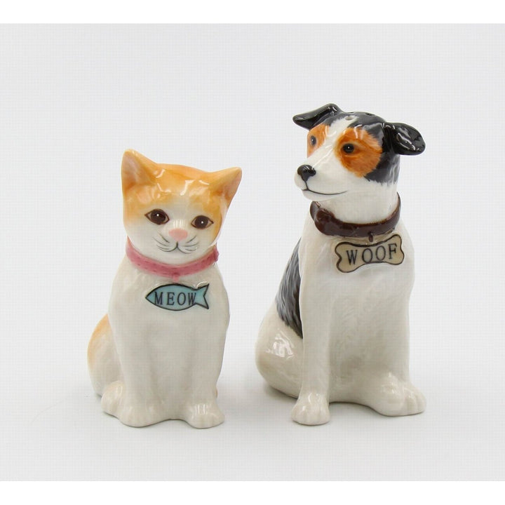 Ceramic Dog and Cat Salt and Pepper Shakers Image 2