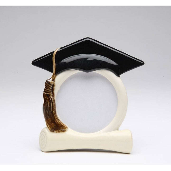 Ceramic Graduation Hat Photo Frame 4.75x4.5 Inch Image 1