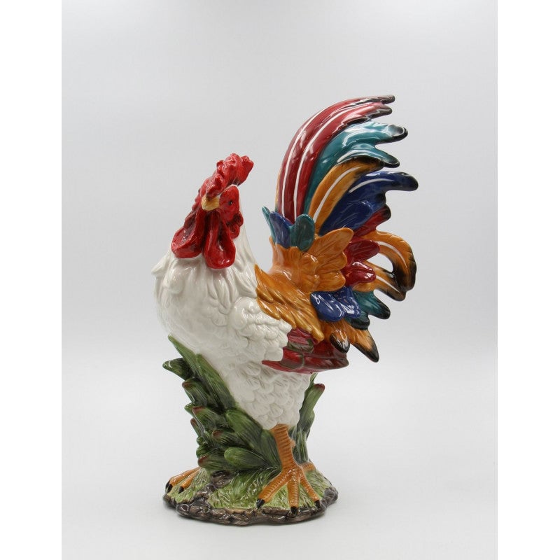 Ceramic Harvest White Rooster FigurineHome DcorKitchen DcorFarmhouse Dcor, Image 2