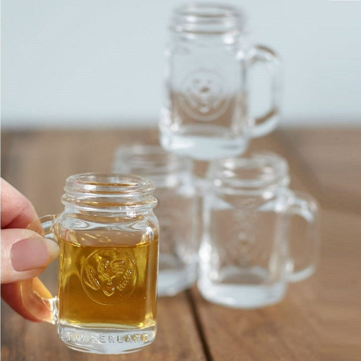 Kikkerland Mason Jar Shot Glasses - Set of 4 Image 2