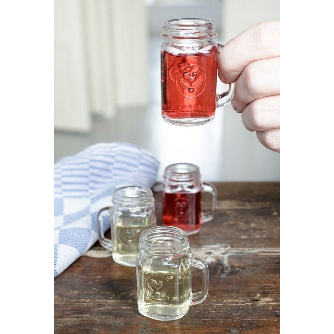 Kikkerland Mason Jar Shot Glasses - Set of 4 Image 4