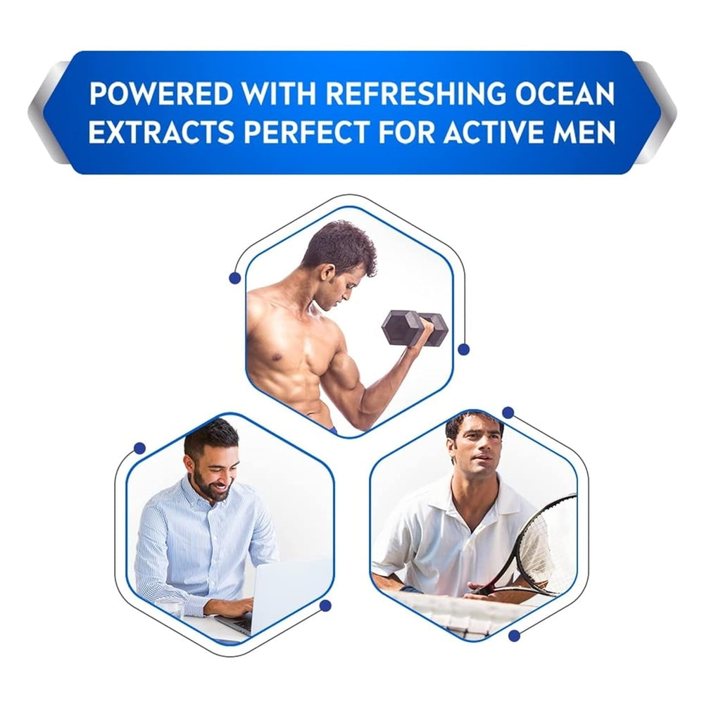 Nivea Men Anti Perspirant Roll OnFresh Active Long-lasting Freshness Ocean Extracts48 Hour Protection1.7 Ounce (Pack of Image 2