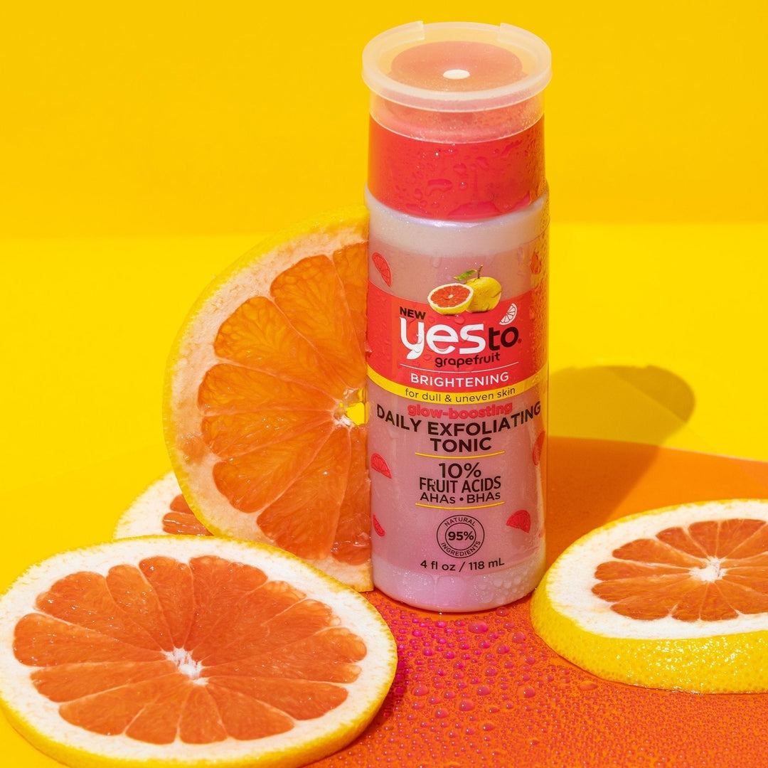 (2 Pack) Yes To Grapefruit Daily Exfoliating Toner Liquid for Dull and Uneven the Skin4 fl oz Image 4