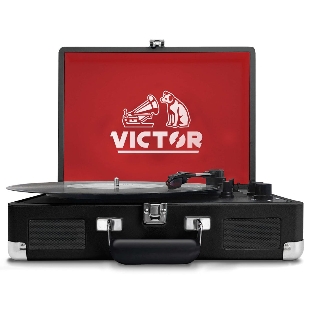 Victor Metro Dual Bluetooth Suitcase 3-Speed Turntable Image 2