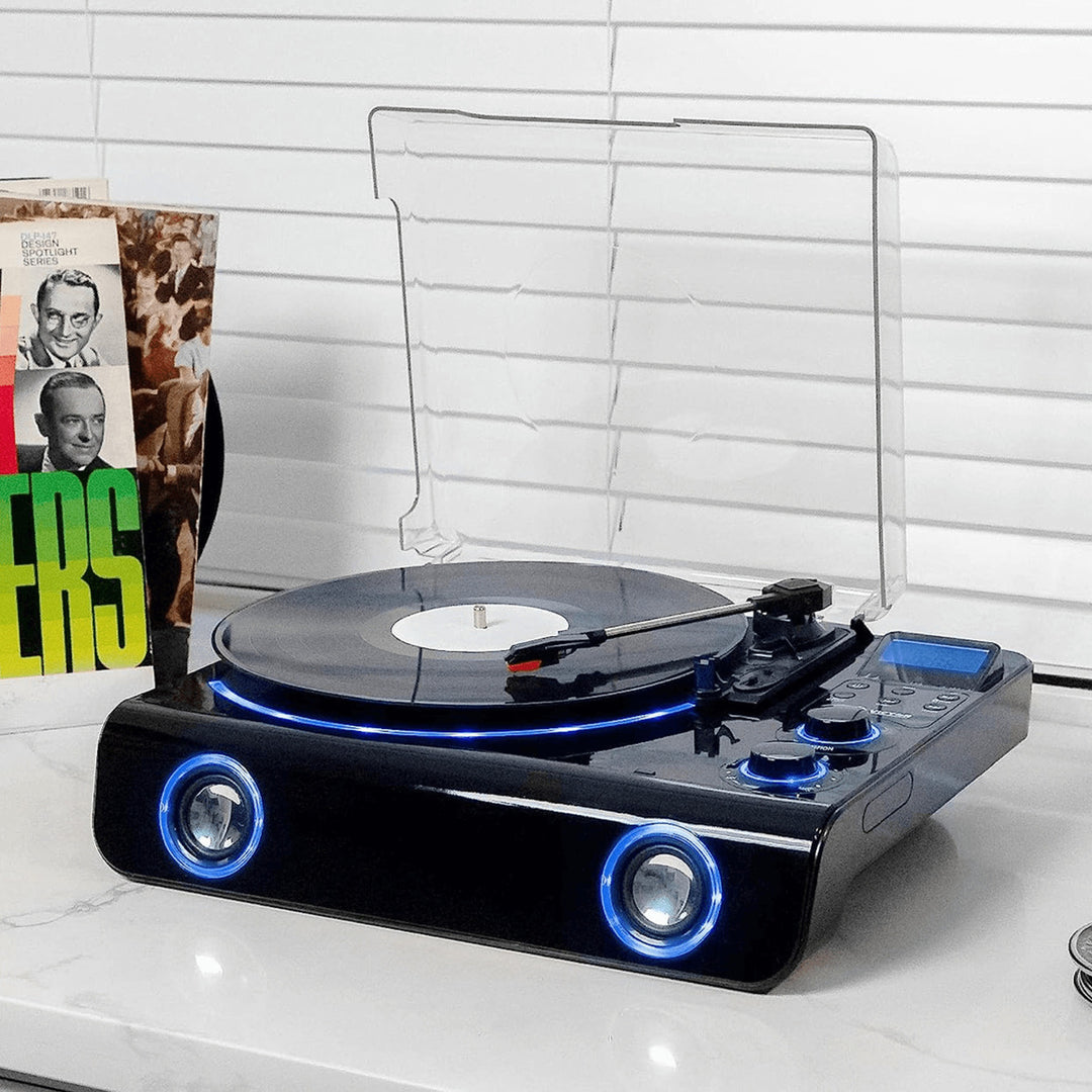 Victor Beacon Hybrid 5-in-1 Turntable System with Bluetooth and FM Radio Image 8