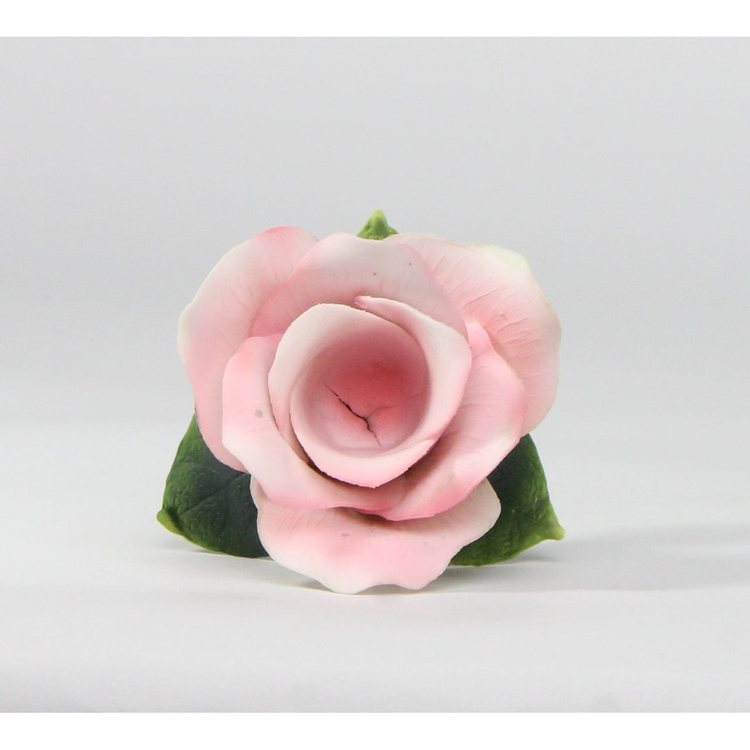 Ceramic Pink Rose Taper Candle HolderWedding Dcor or GiftAnniversary Dcor or GiftHome Dcor Image 4