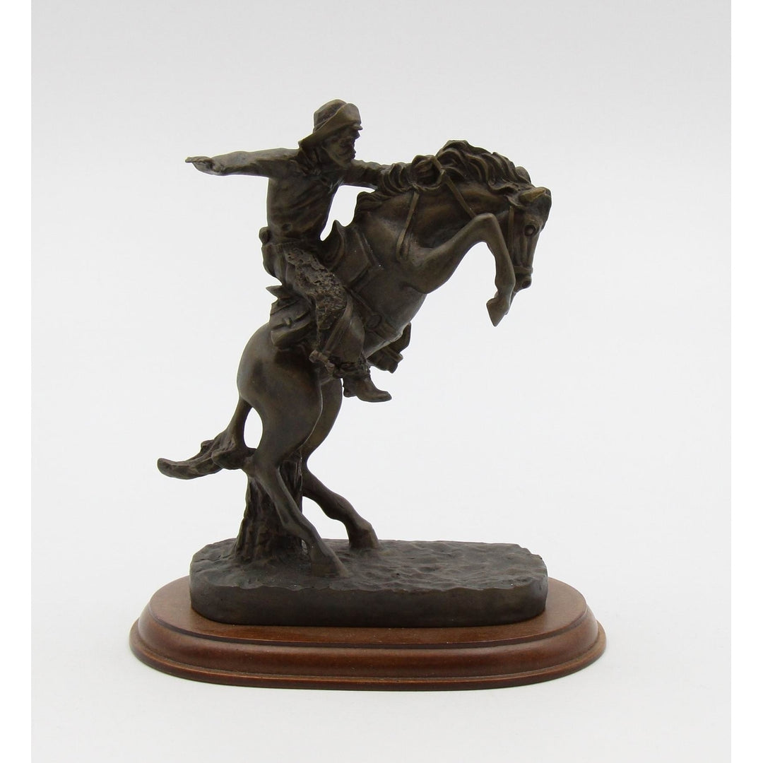 Cowboy Riding Horse FigurineHome DcorOffice Dcor, Image 3