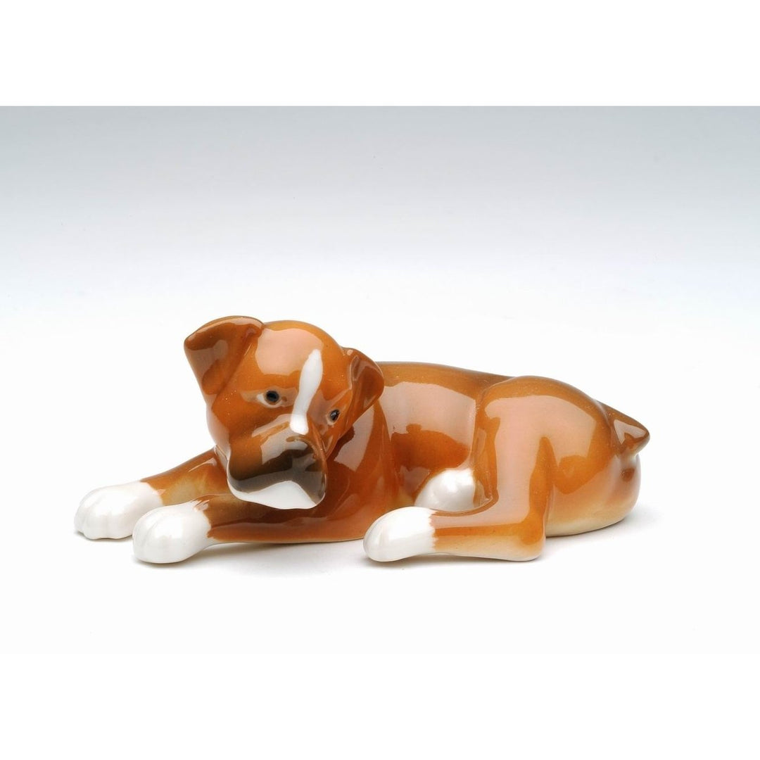 Ceramic Saint Bernard Dog Figurine 1 5/8"H Gift for Dog Lovers Image 3