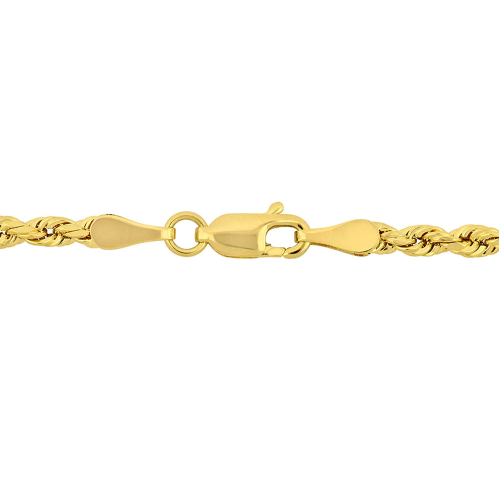 Rope Chain Bracelet in 10K Yellow Gold (7.5 inches) Image 2