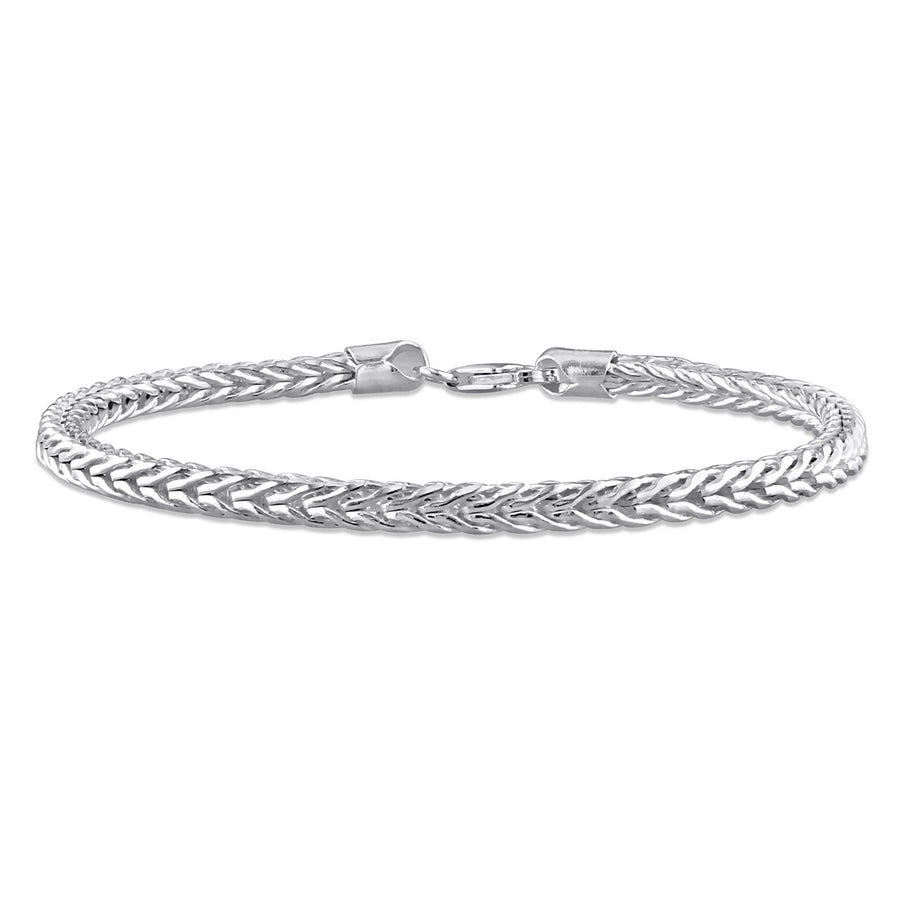 Foxtail Chain Bracelet in Sterling Silver (9.00 inches) Image 1