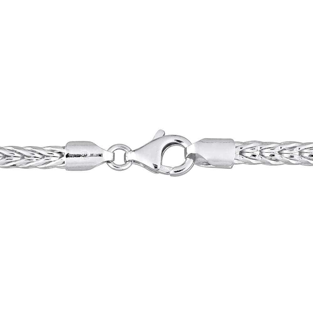 Foxtail Chain Bracelet in Sterling Silver (9.00 inches) Image 2