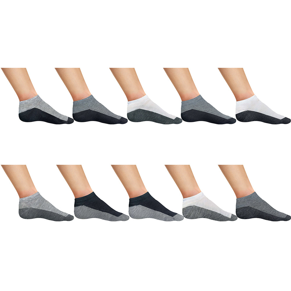 50-Pairs: Mens Moisture Wicking Performance Mesh Running Active Low-Cut Athletic Ankle Socks Image 7