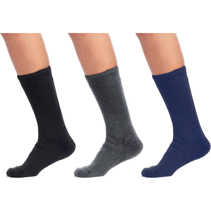 10-Pairs: Mens Moisture-Wicking Cushioned Weather Proof Dri -Tech Industrial Working Socks Image 4