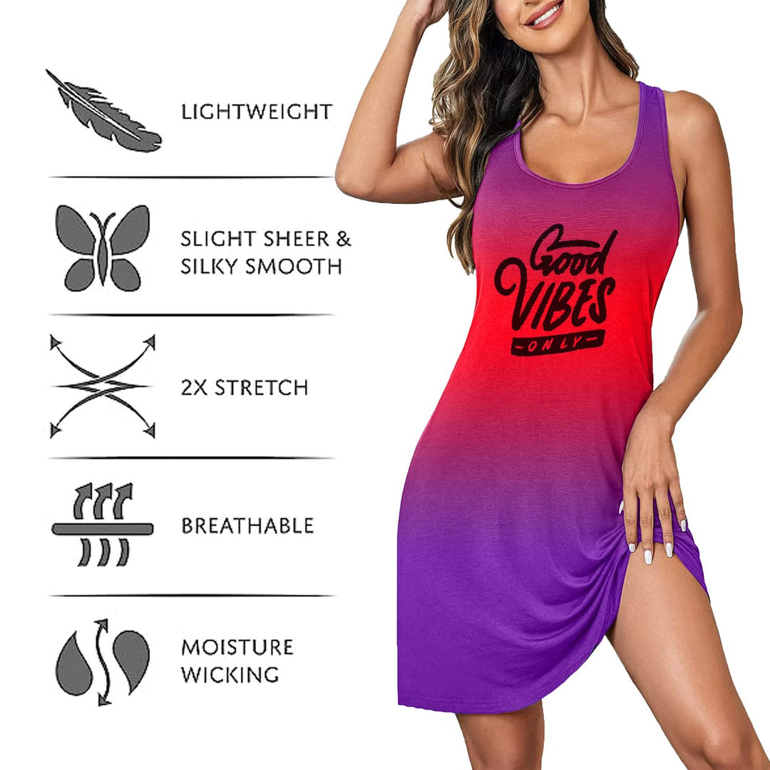 4-Pack: Womens Ultra-Soft Cozy Sleeveless Loose Fit Lightweight Cozy Nightgown SleepShirt Image 8