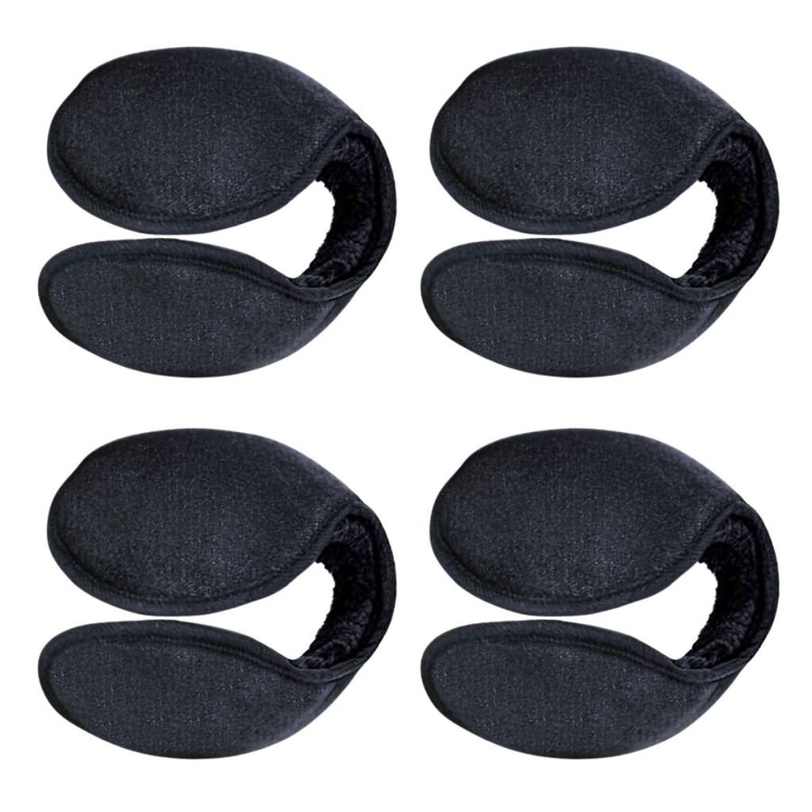 2-Pack: Unisex Ultra-Plush faux Lined Windproof Plush Behind Head Earmuffs Image 1