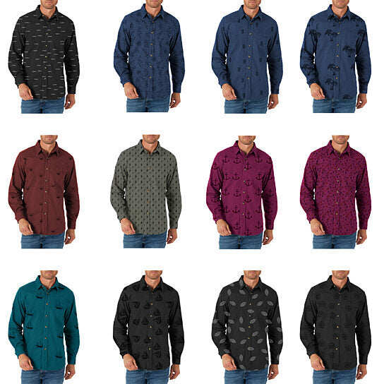 Mens Formal Dress Shirt 5 Pack Slim Fit Long Sleeve Cotton Plaid Variety Image 3