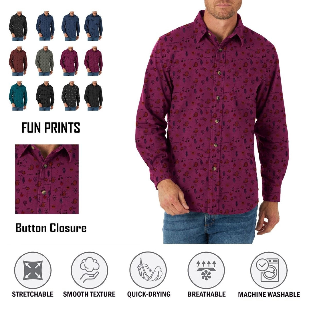 Mens Slim Fit Button Down Dress Shirt 4-Pack Long Sleeve Cotton Plaid Assorted Colors Image 4