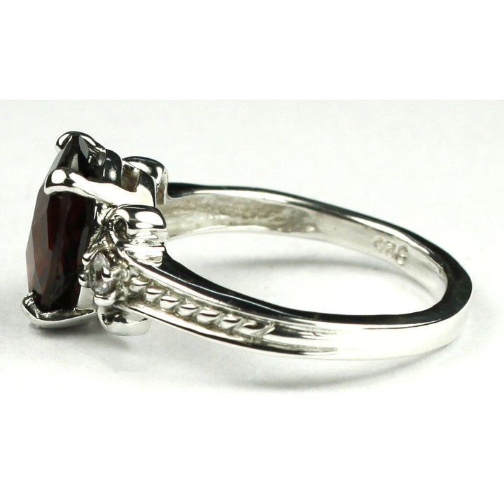 Sterling Silver Ring Mozambique Garnet SR136 Image 3