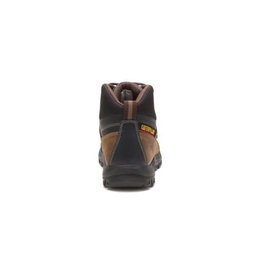 Caterpillar Mens Threshold Waterproof Soft Toe Work Boot Real Brown - P74128 Image 4