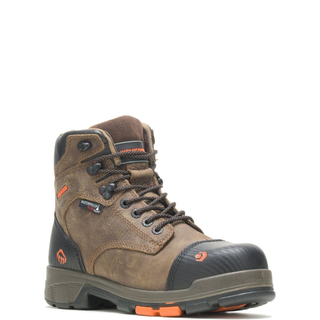 WOLVERINE Mens Blade LX 6" CarbonMAX Waterproof Composite Toe Work Boot Chocolate Chip - W10653 Image 2