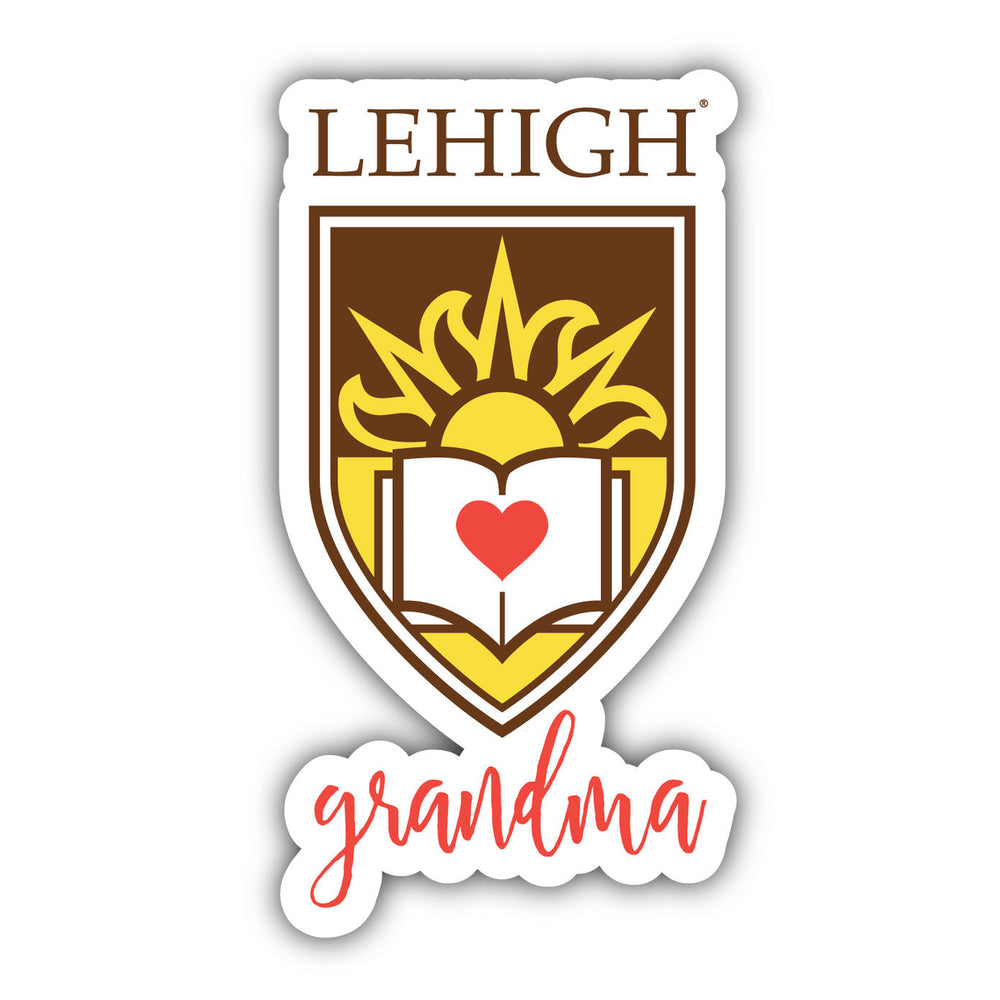 Lehigh University Mountain Hawks 4-Inch Proud Grandpa NCAA - Durable School Spirit Vinyl Decal Perfect Gift for Grandpa Image 2