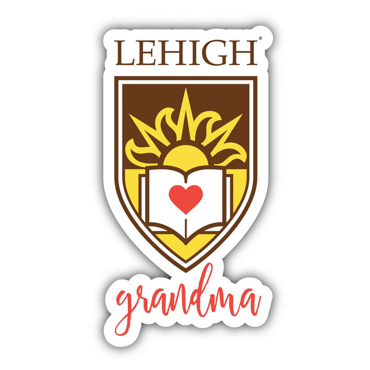 Lehigh University Mountain Hawks 4-Inch Proud Grandpa NCAA - Durable School Spirit Vinyl Decal Perfect Gift for Grandpa Image 1