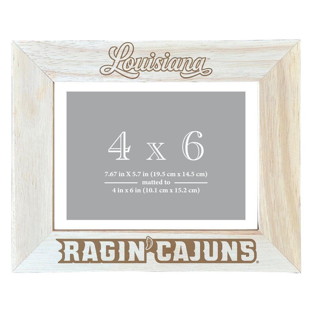 Louisiana at Lafayette Wooden Photo Frame - Customizable 4 x 6 Inch - Elegant Matted Display for Memories Image 2