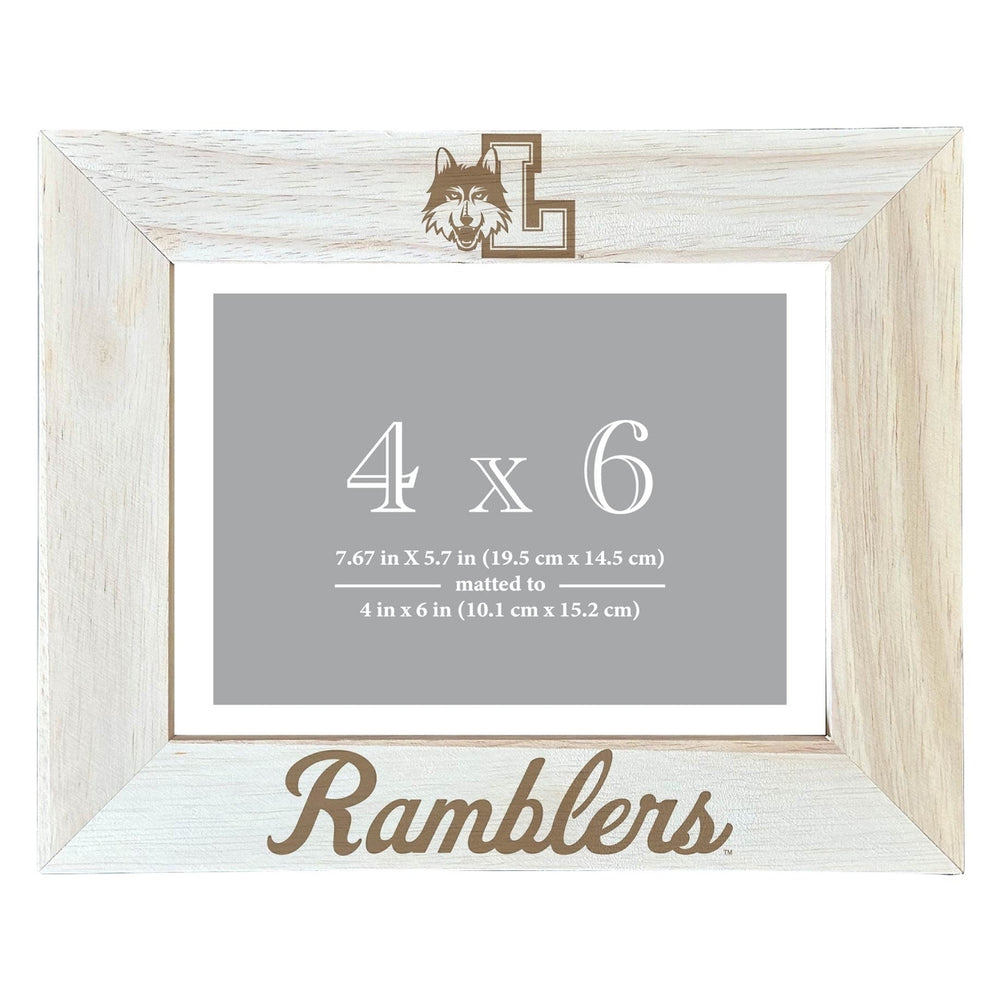 Loyola University Ramblers Wooden Photo Frame - Customizable 4 x 6 Inch - Elegant Matted Display for Memories Image 2